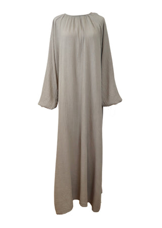 Musselin Kleid mit Ballonärmel