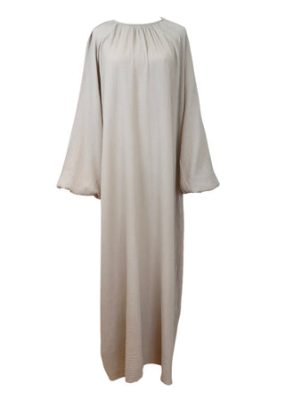Musselin Kleid mit Ballonärmel