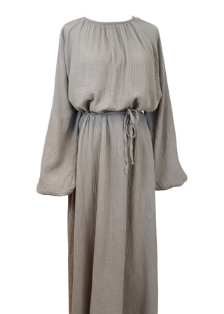 Musselin Kleid mit Ballonärmel