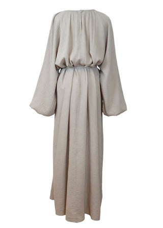 Musselin Kleid mit Ballonärmel