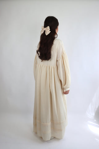 ELLA MUSLIN ABAYA - CREME