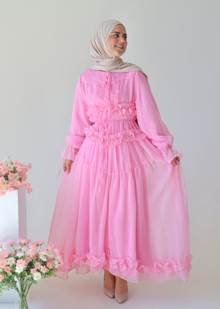 Romantic Rüschenkleid |Pink