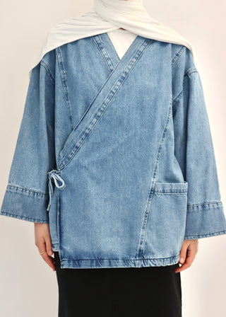 WICKELJACKE AUS DENIM