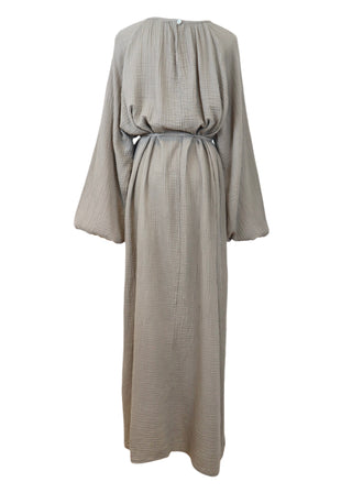 Musselin Kleid mit Ballonärmel